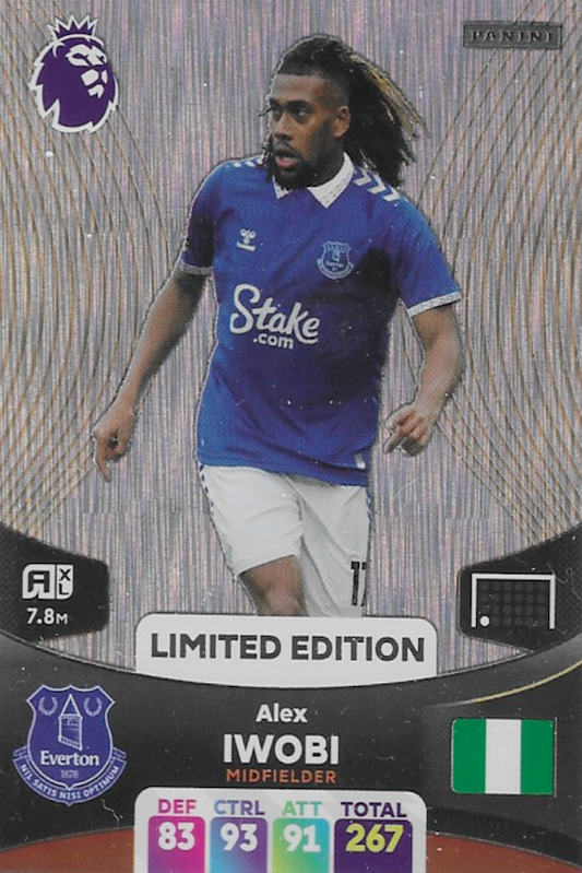 Alex Iwobi Limited Edition Card - Adrenalyn XL 2024 Premier League by Panini