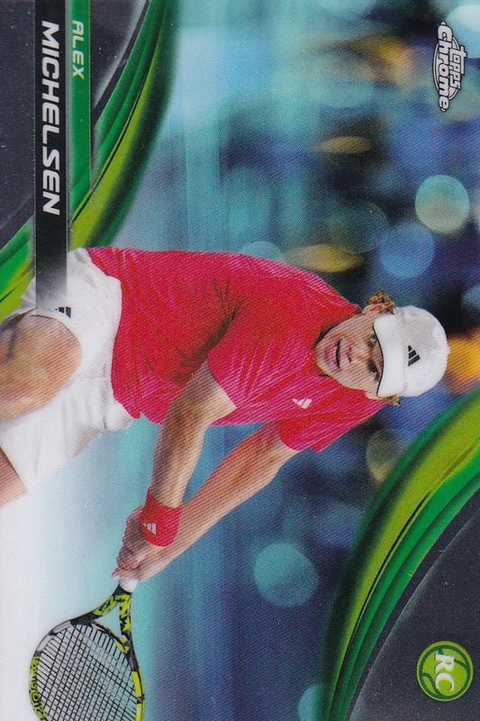 Alex Michelsen Rookie (RC) Base Card #291 - Topps Chrome Tennis 2025