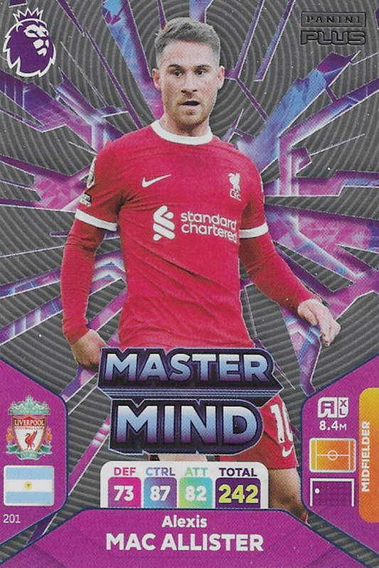 Alexis Mac Allister Master Mind Card No #201 - Adrenalyn XL Plus 2024 by Panini