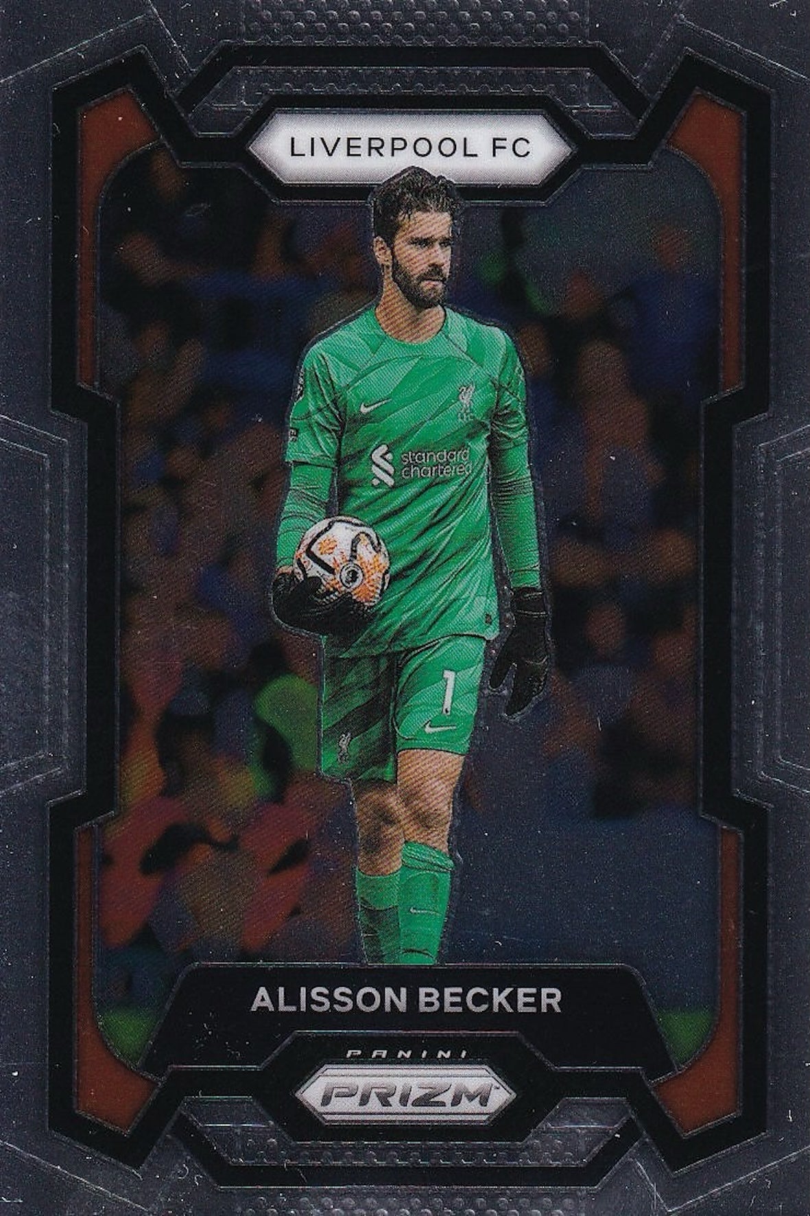 Alisson Becker Base Card #78 - 2023-24 Panini Prizm Premier League Soccer (Liverpool)