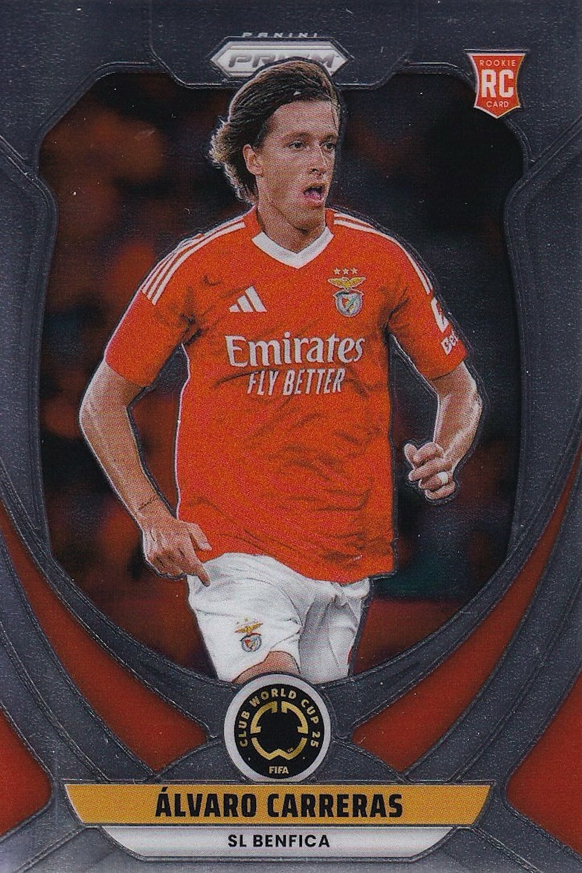 Alvaro Carreras Rookie (RC) Base Card - Panini Prizm FIFA Club World Cup 25 (2025) - SL Benfica