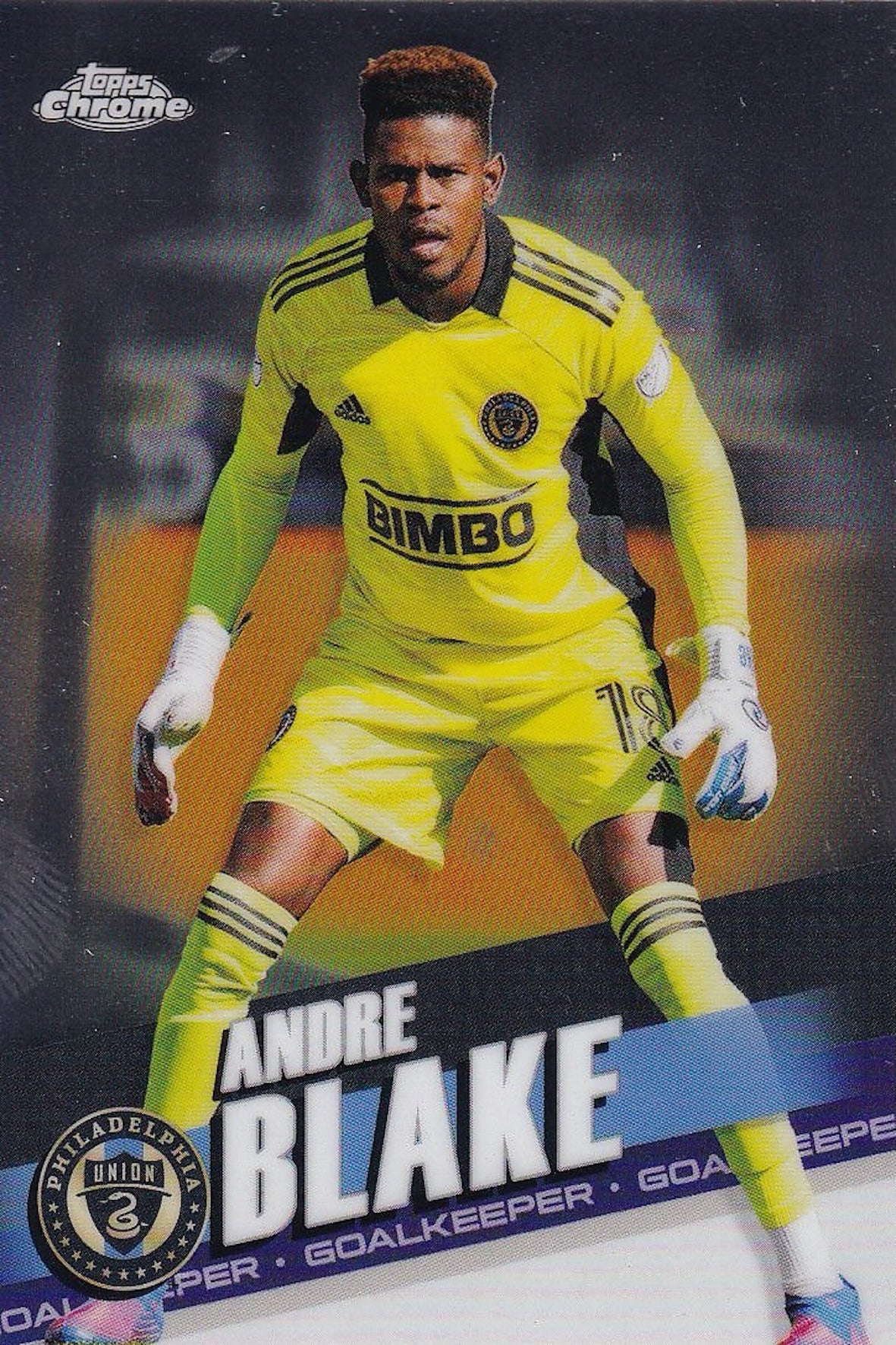 Andre Blake Base Card #122 - Topps Chrome 2022 MLS - Philadelphia Union 