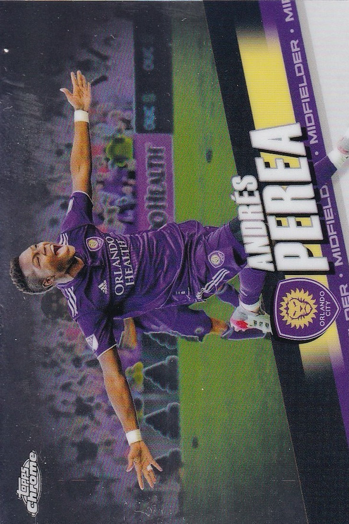 Andres Perea Base Card #165 - Topps Chrome 2022 MLS - Orlando City