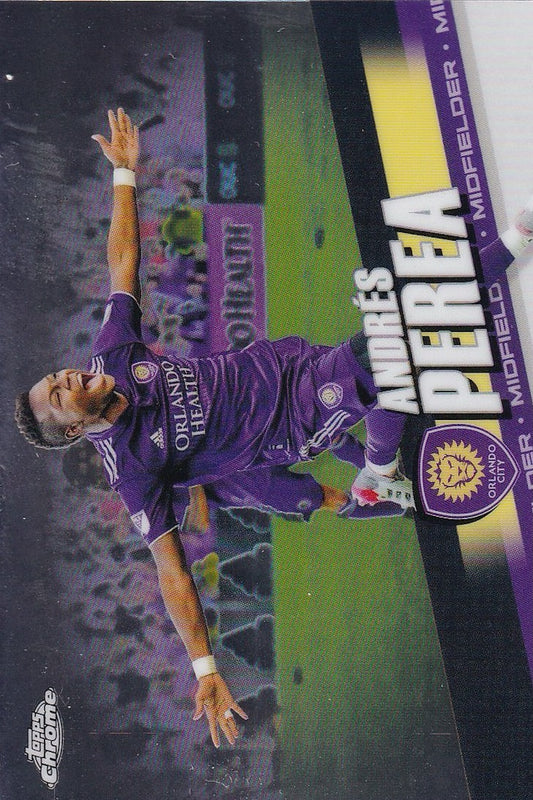 Andres Perea Base Card #165 - Topps Chrome 2022 MLS - Orlando City
