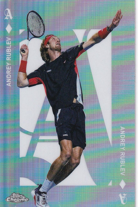Andrey Rublev ACE-19 Card - Topps Chrome Tennis 2025