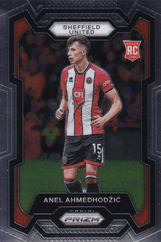 Anel Ahmedhodzic Base Rookie (RC) Card #280 - Panini Prizm Premier League 23-24 (Sheffield United) 2023/2024