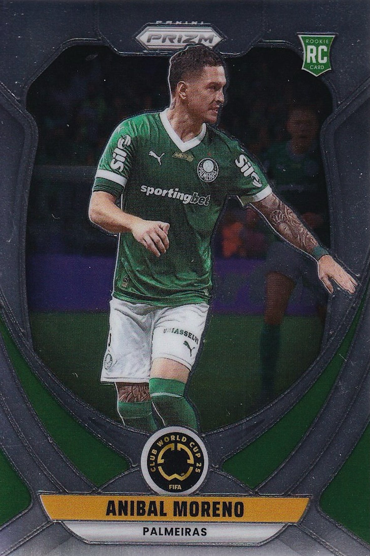 Anibal Moreno Rookie (RC) Base Card #150 - Panini Prizm FIFA Club World Cup 25 (2025) - Palmeiras