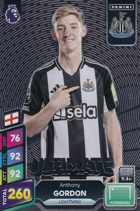 Anthony Gordon Ultimate Card #8 - Panini Adrenalyn XL PLUS 2025 Premier League, Newcastle United