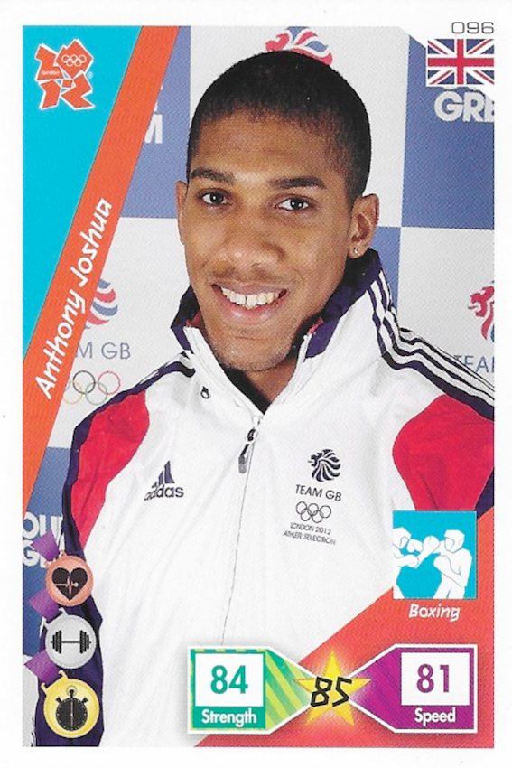 Anthony Joshua Rookie Card No #096 - London Olympics 2012 Panini Adrenalyn XL