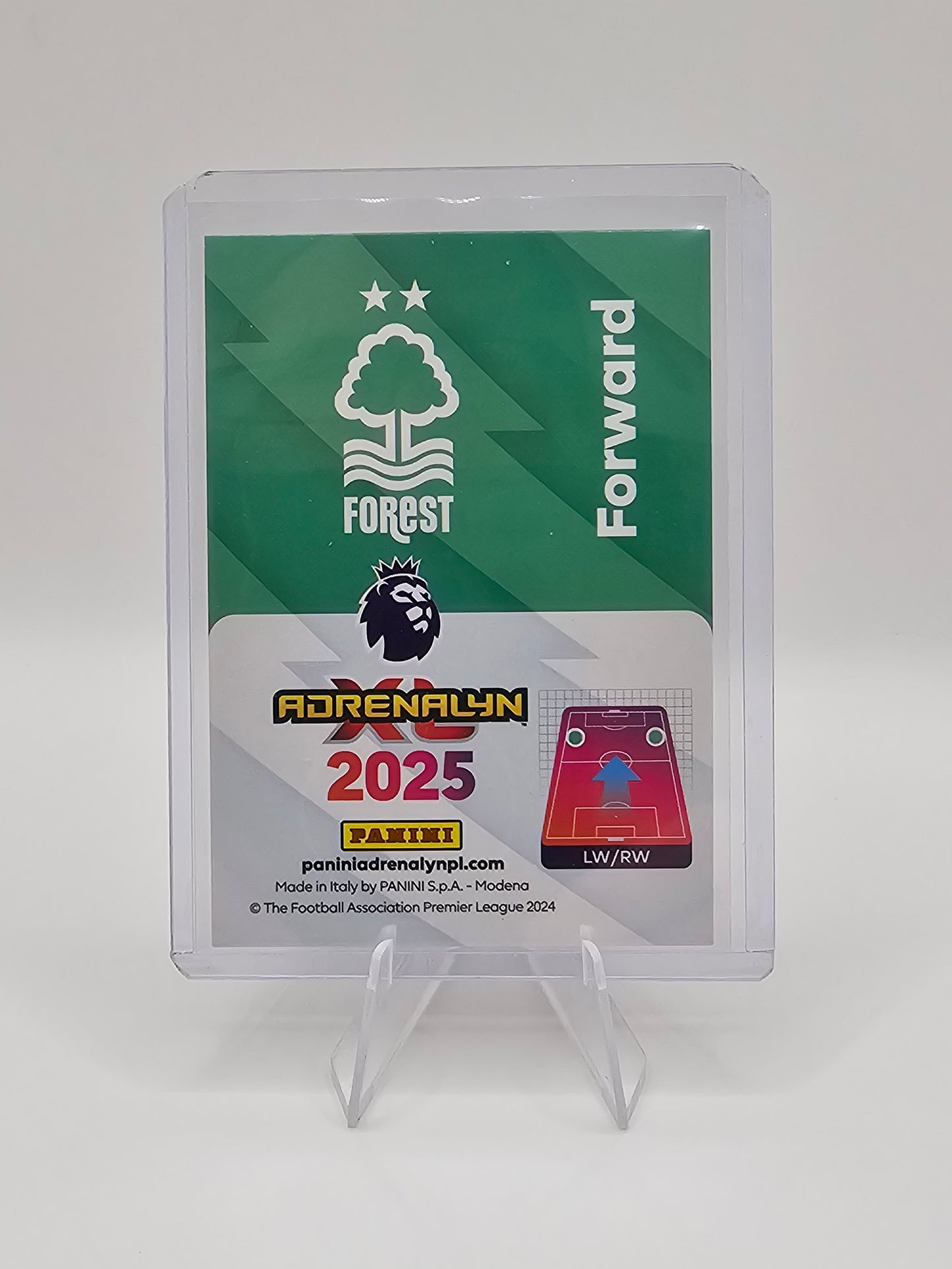 Anthony Elanga Limited Edition Card - Adrenalyn XL 2025 Premier League by Panini (Back)