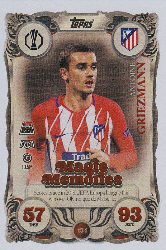 Antoine Griezmann Magic Memories Card #434 - Topps Match Attax 25/26 (2025/2026)