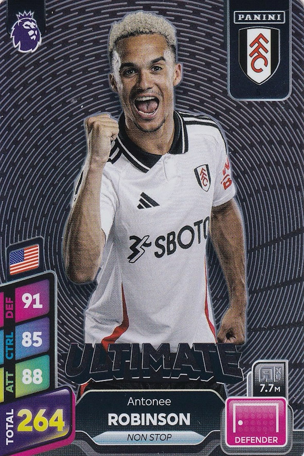 Antonee Robinson Ultimate Card #5 - Panini Adrenalyn XL PLUS 2025, Fulham