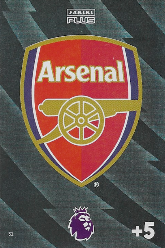 Arsenal Team Club Badge/Crest No #31 - Premier League Adrenalyn XL Plus 2024