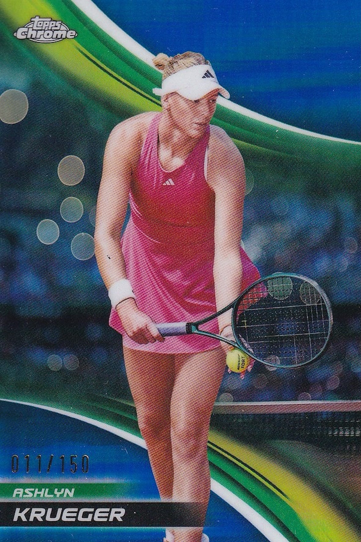Ashlyn Krueger 011/150 Blue Card - 2025 Topps Chrome Tennis