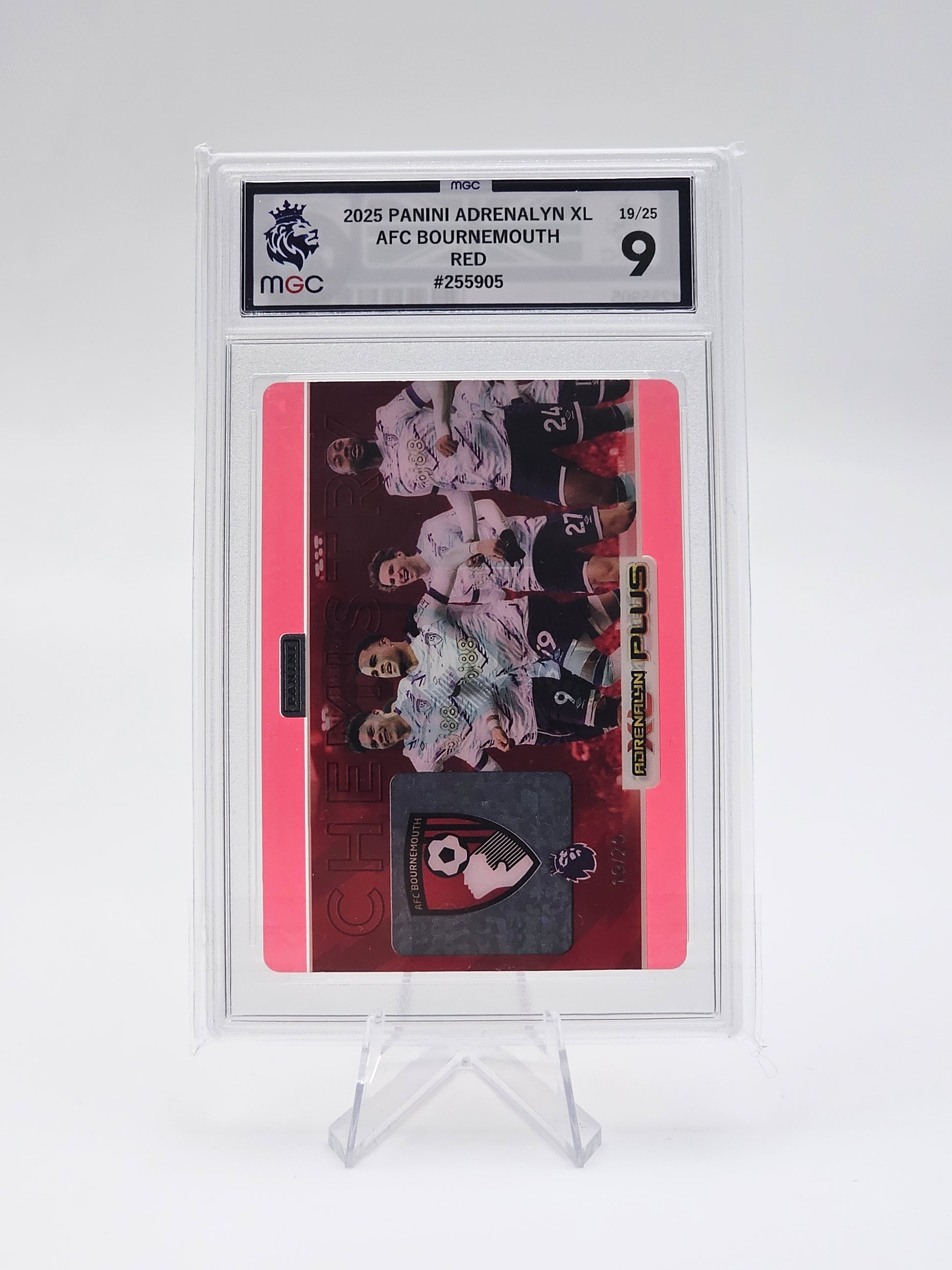 BOURNEMOUTH RED CHEMISTRY Parallel Card 19/25, Adrenalyn XL PLUS 2025 (MGC Graded 9)