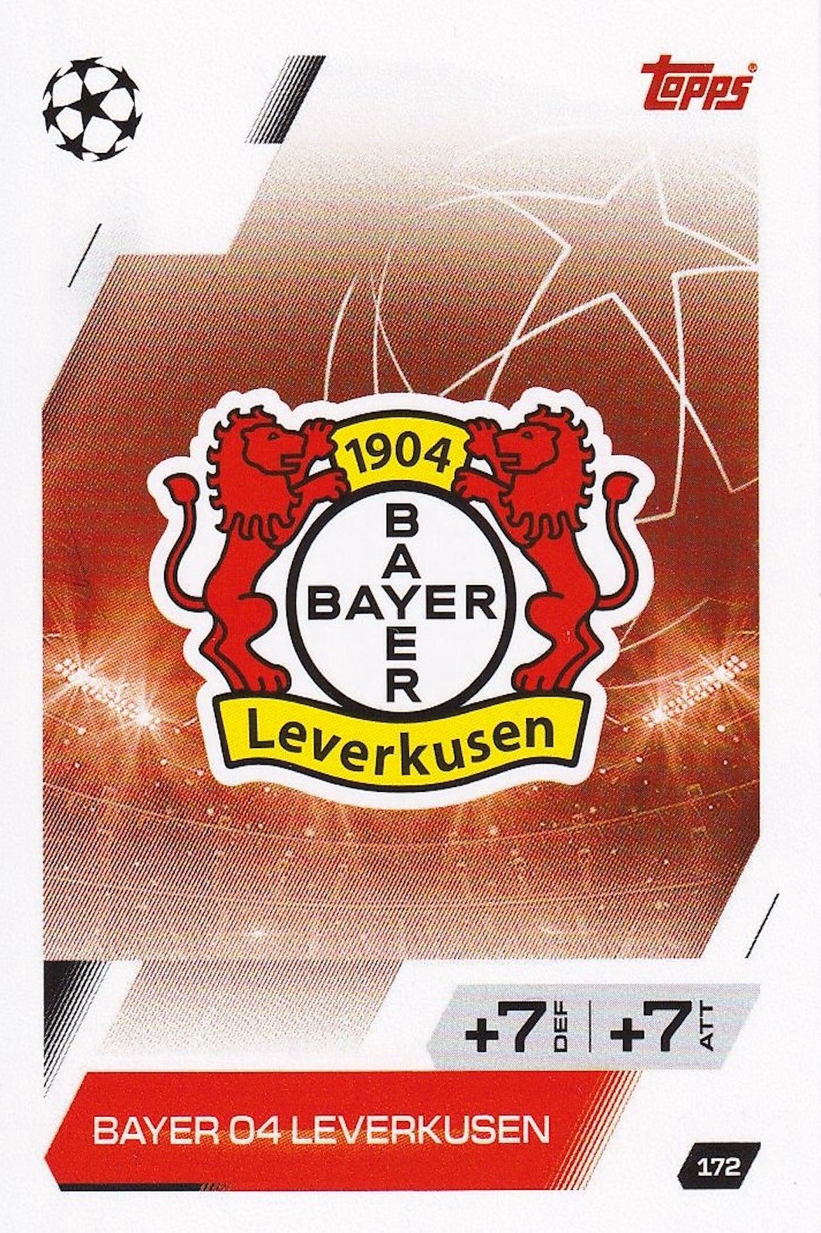 Bayer 04 Leverkusen Club Badge/Crest Card #172 - Topps Match Attax 25/26 (2025/2026)
