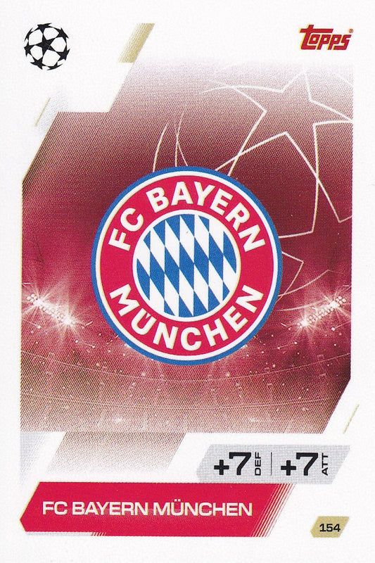 Bayern Munchen FC Club Badge/Crest Card #154 - Topps Match Attax 25/26 (2025/2026)