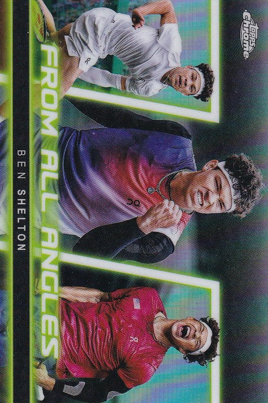 Ben Shelton From All Angles #FAA-3 - 2025 Topps Chrome Tennis Card