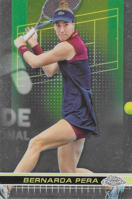 Bernarda Pera 2024 Topps Chrome Tennis Base Card #130 NM