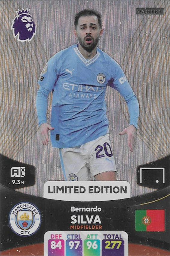 Bernardo Silva Limited Edition Trading Card - Adrenalyn XL 2024 Premier League