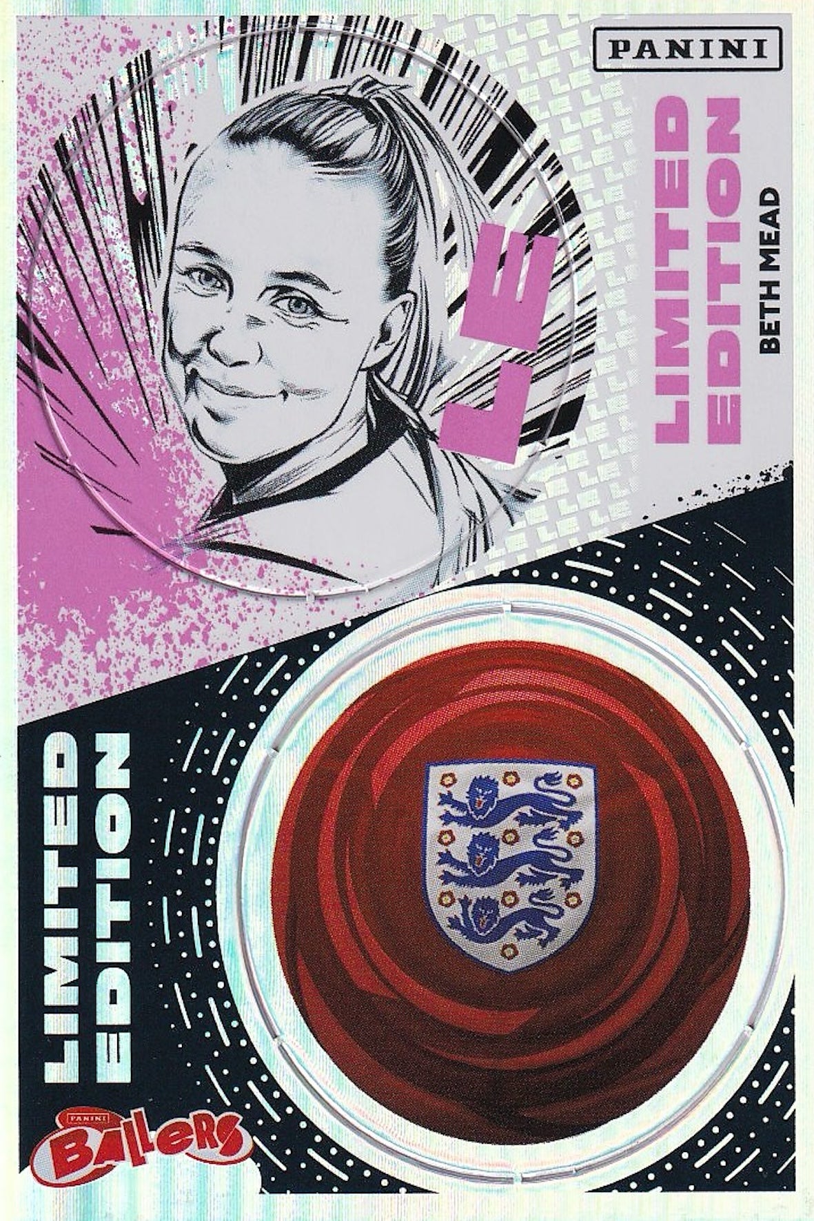Beth Mead Limited Edition Card - Panini Ballers England Edition