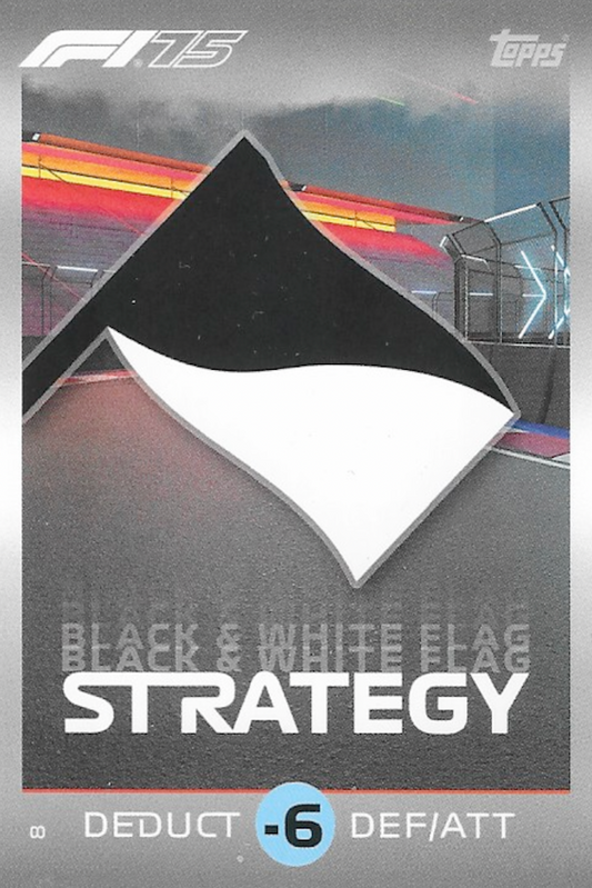 Black/White Flag Strategy Card #8 - Topps F1 Turbo Attax 2025