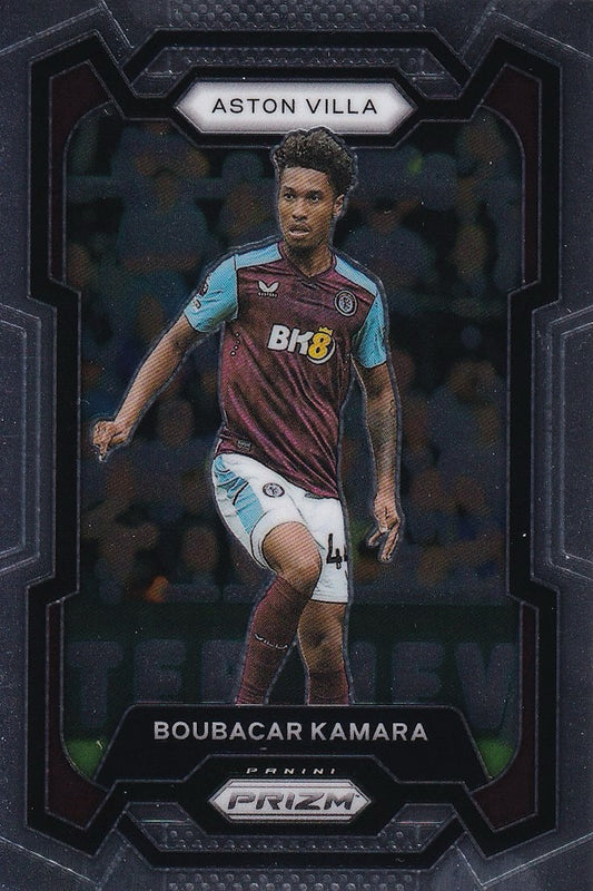 Boubacar Kamara Base Card #116 - Panini Prizm Premier League 23-24 2023-2024 (Aston Villa)
