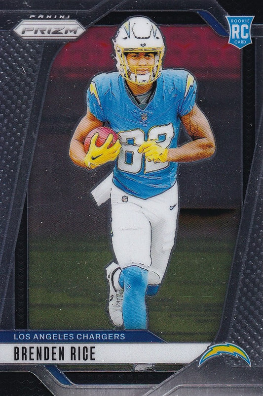 Brenden Rice Rookie (RC) Base Card #313 - 2024 Panini Prizm Football | Los Angeles Chargers