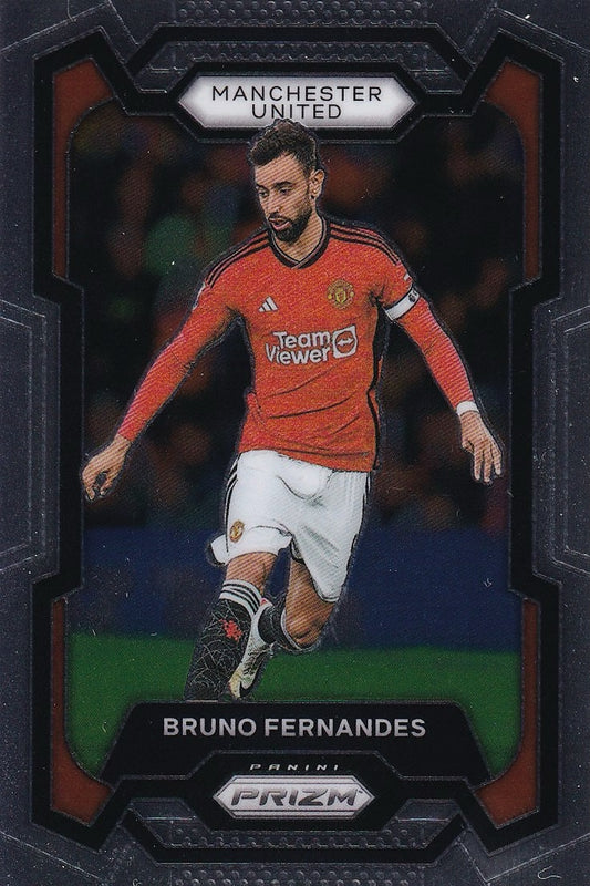 Bruno Fernandes Base Card #43 - Panini Prizm Premier League 23-24 (Manchester United)