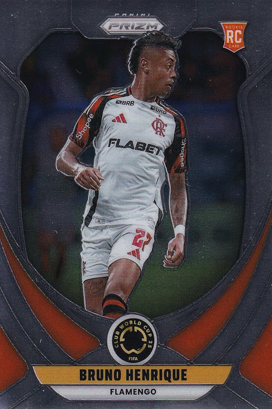 Bruno Henrique Rookie (RC) Card #104 - Panini Prizm FIFA Club World Cup 25 (2025) - Flamengo