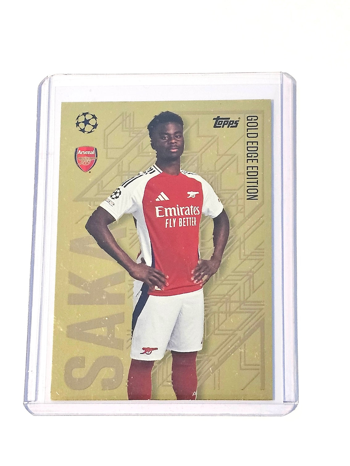 Bukayo Saka Gold Edge Edition Card Number GE3 - Topps Match Attax 2024/2025 (24/25) Arsenal