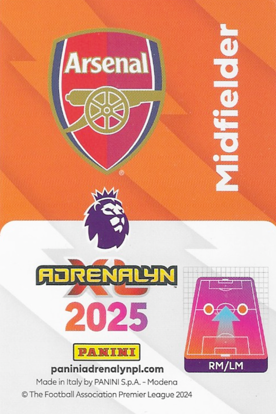 New mint Bukayo Saka Limited Edition Card - Arsenal - Panini Adrenalyn XL 2025