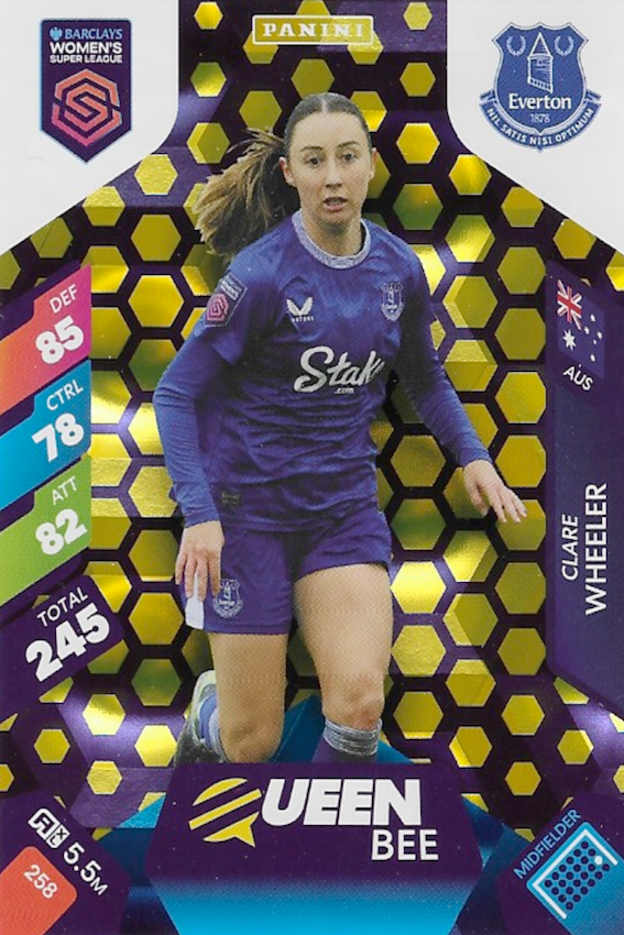 CLARE  WHEELER Queen Bee Card #258 - WSL Women's Super League - Panini Adrenalyn XL 2025