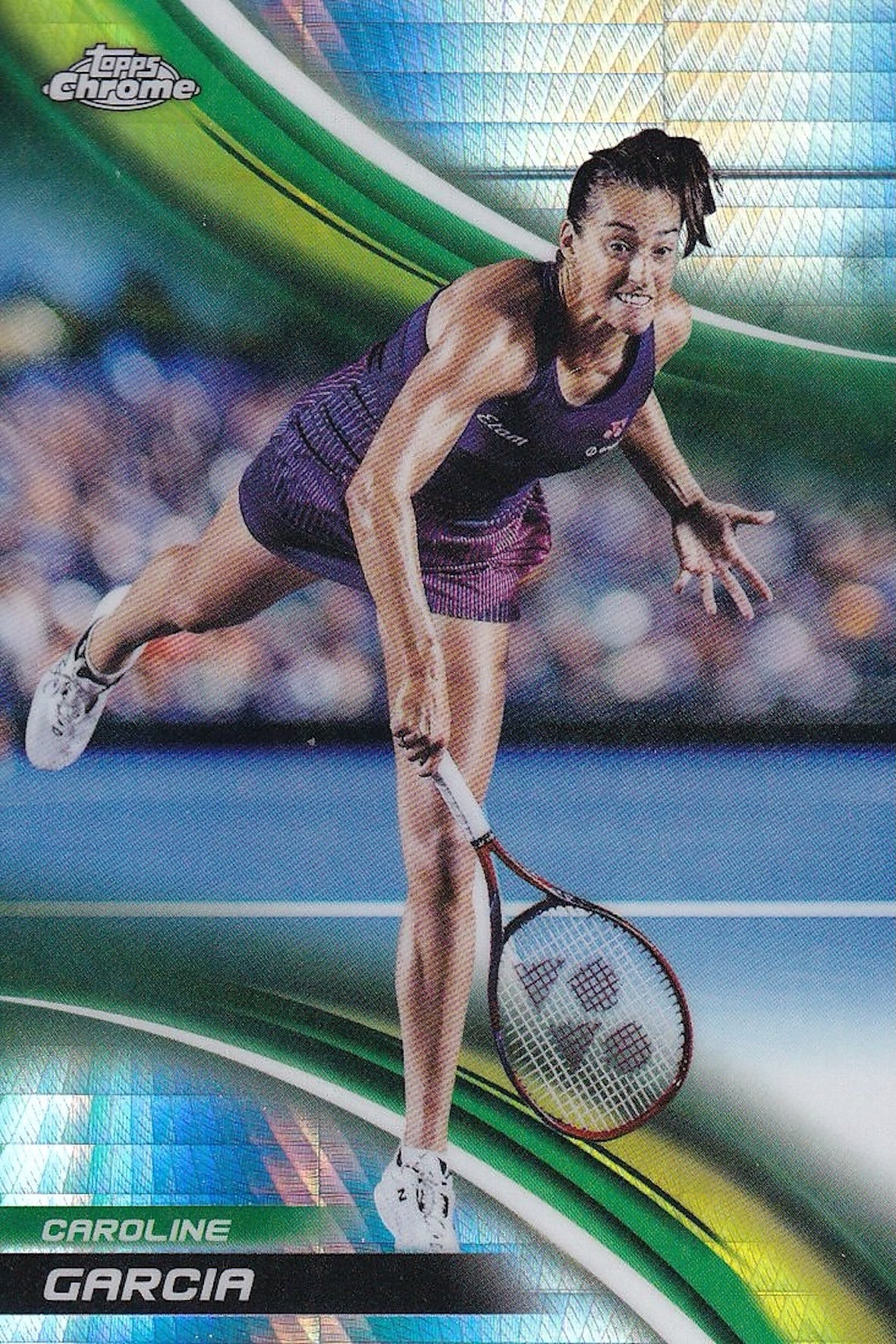 Caroline Garcia Prism Refractor #63 - 2025 Topps Chrome Tennis Card