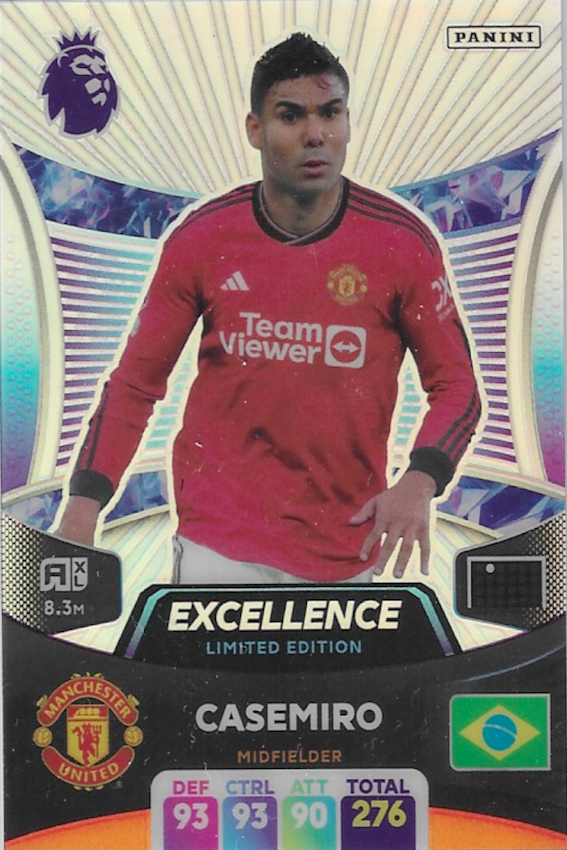 Casemiro Excellence Limited Edition 2024 Card Adrenalyn XL Panini Premier League