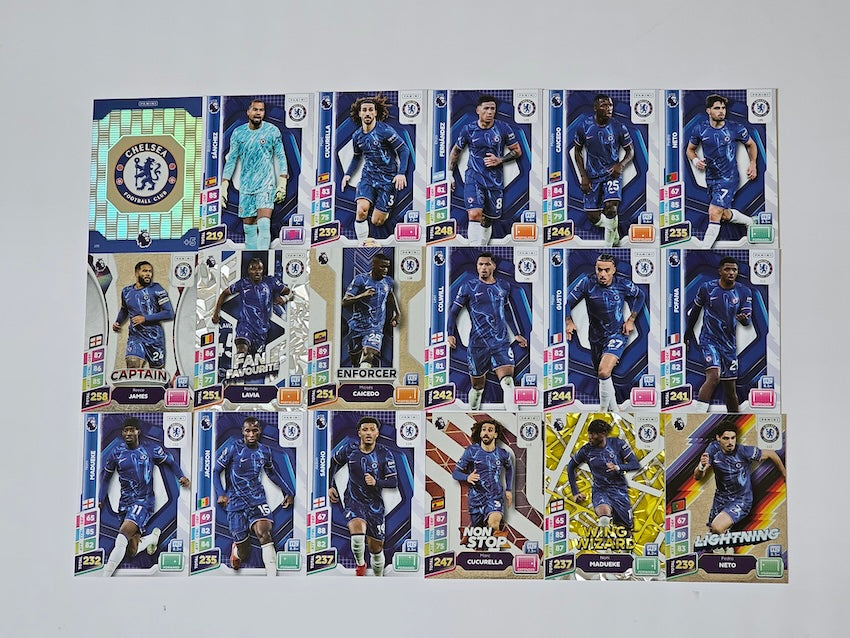 Chelsea FC Full Team Card Set - Panini Adrenalyn XL 2025 PLUS Collection (MINT!)