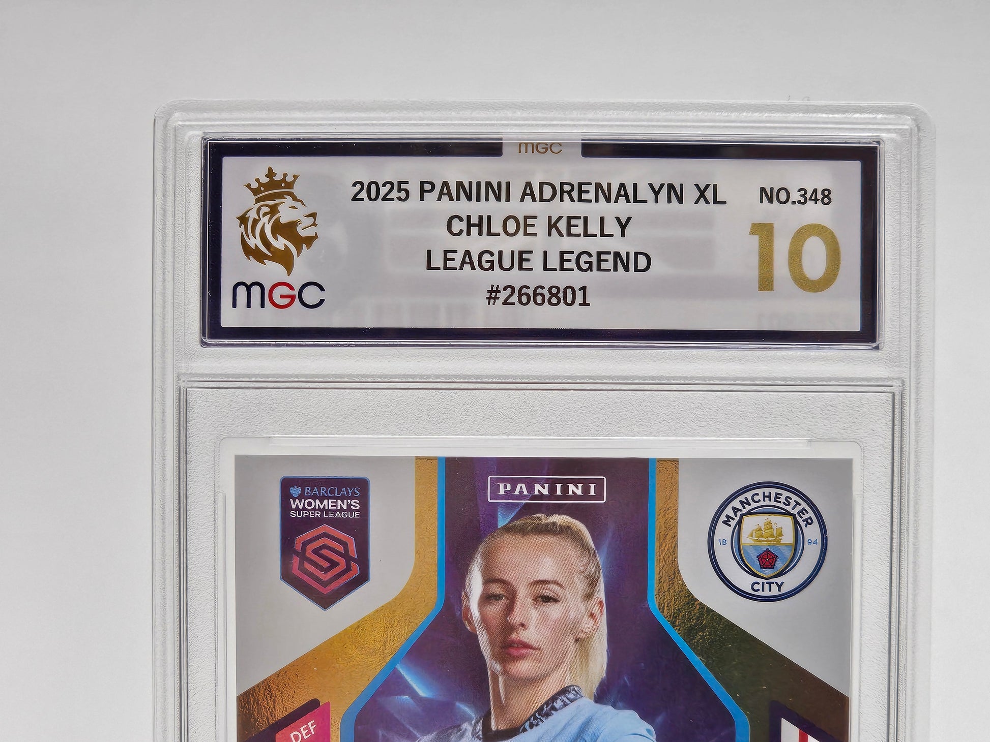 Chloe Kelly Graded MGC 10 League Legend Card #348 2025 Panini Adrenalyn XL WSL