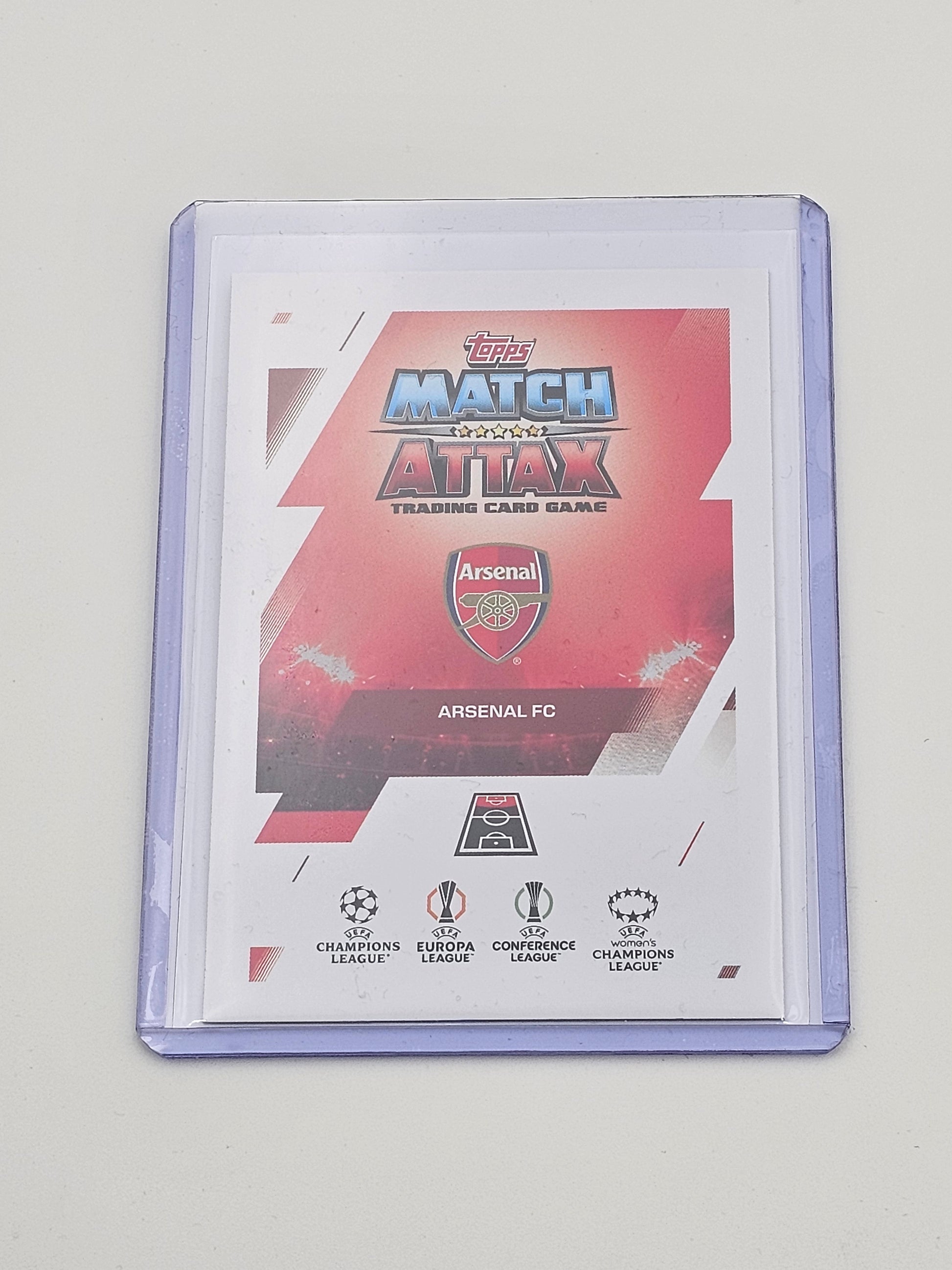 Chloe Kelly 100 Club Unbeatable 101/101 Card #291, UWCL - Topps Match Attax Extra 25/26 (2025/2026) Arsenal, back of card