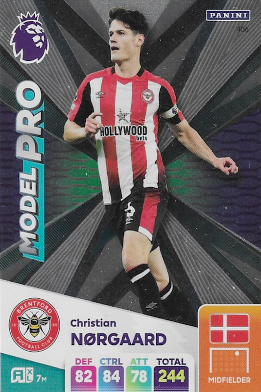 Christian NORGAARD Model Pro Card No #406 - Adrenalyn XL 2025 Premier League