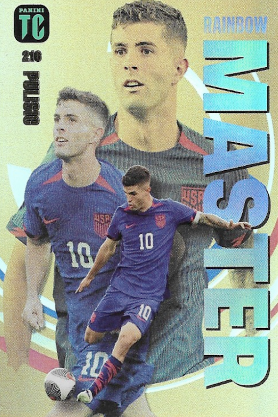 Christian Pulisic Rainbow Master Card 216 - Panini FIFA Top Class 2024 USA Scan