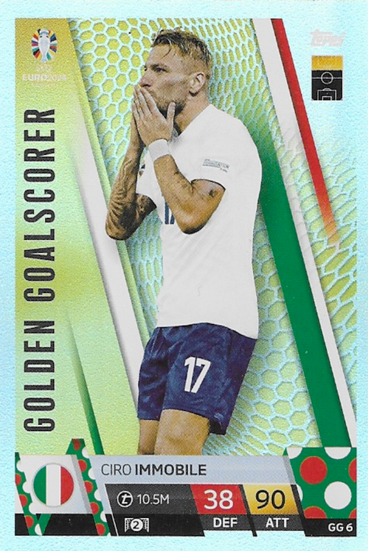 Ciro Immobile Golden Goalscorer Card No #GG6 - Topps Match Attax Euro 2024