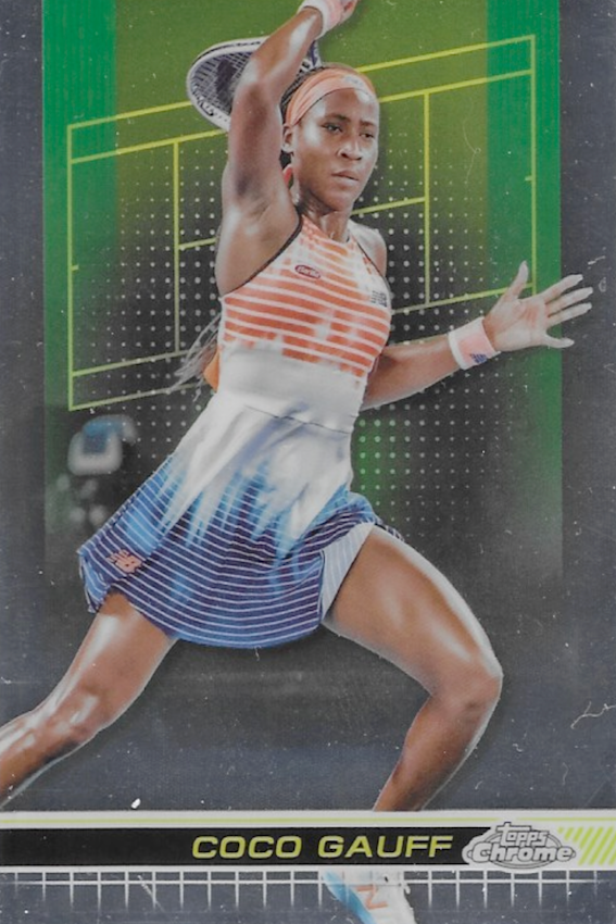 Coco Gauff Trading Card #177 Topps Chrome Tennis 2024 Singles (NM)