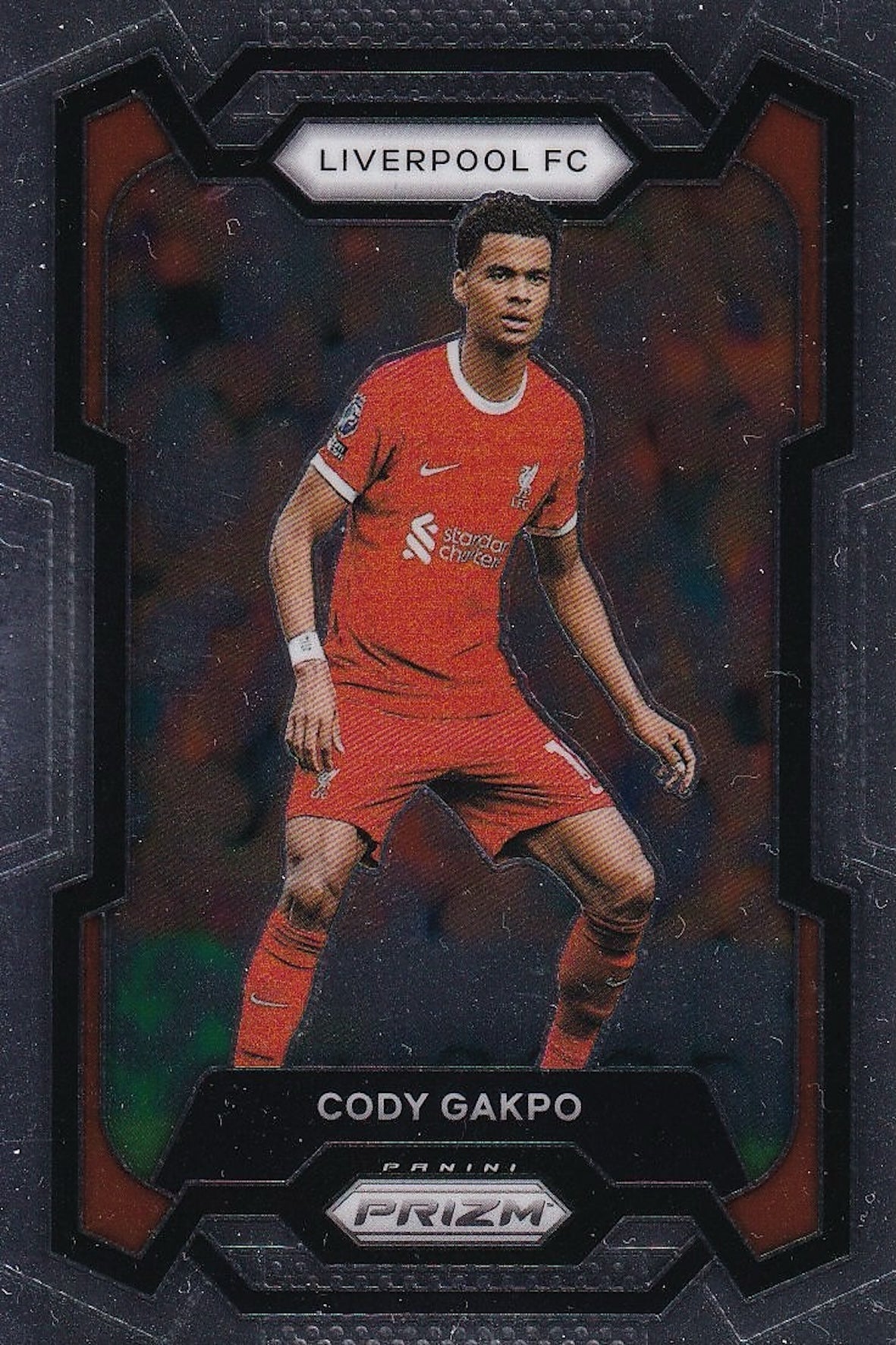 Cody Gakpo Base Card #77 - 2023-24 Panini Prizm Premier League Soccer (Liverpool)