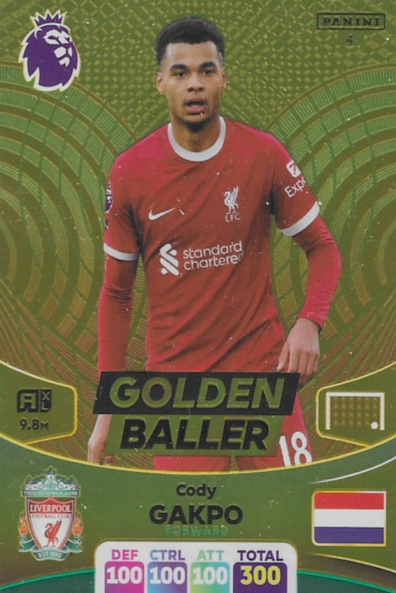 Cody Gakpo Golden Baller Adrenalyn XL 2024 - Panini Premier League