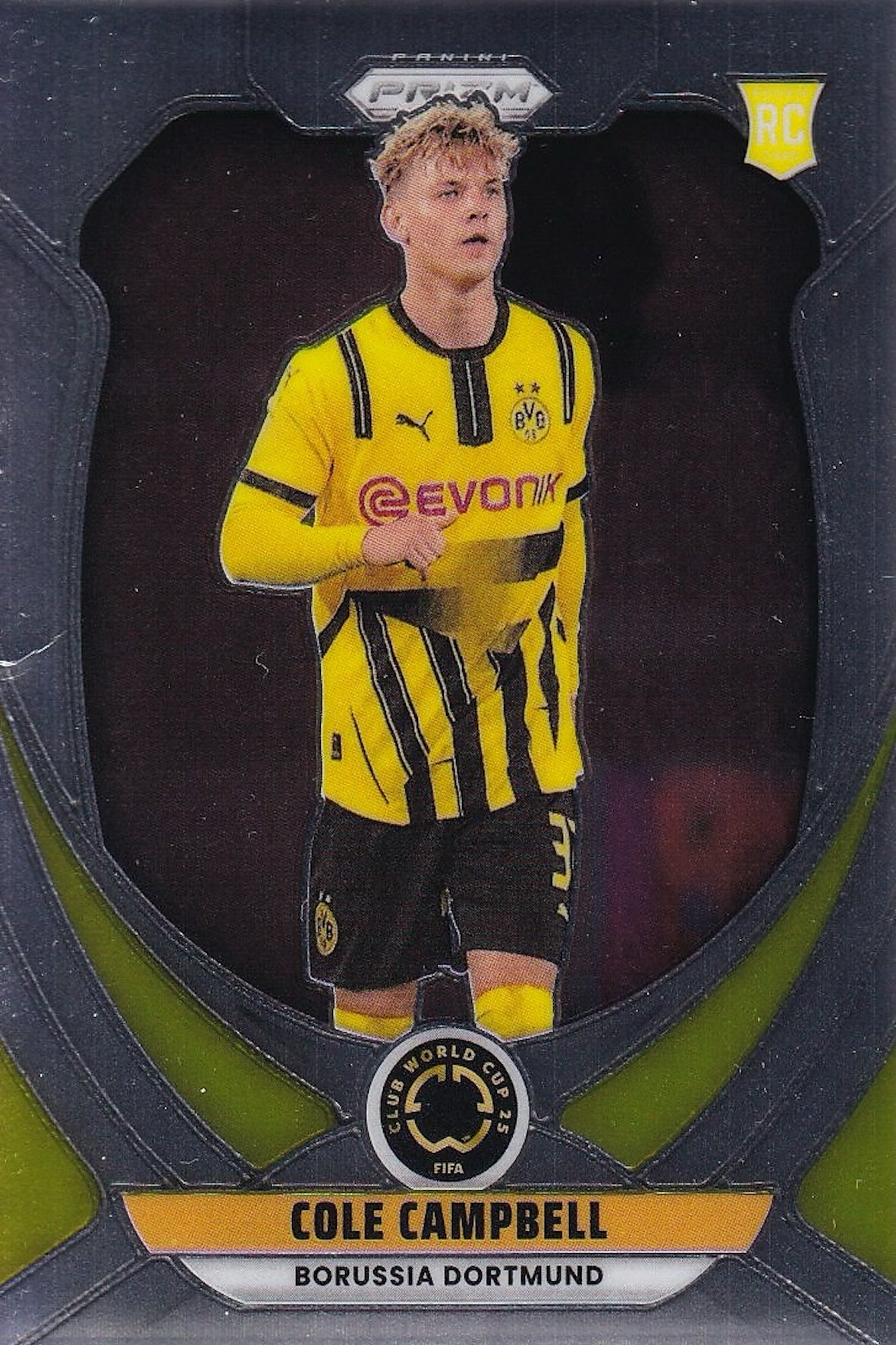 Cole Campbell 2025 Panini Prizm FIFA Club World Cup Base Card #42 Borussia Dortmund