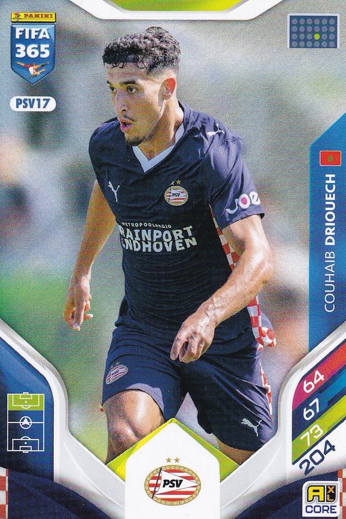 Couhaib Driouech Base Card #PSV17 - Panini Adrenalyn XL FIFA 365 2026