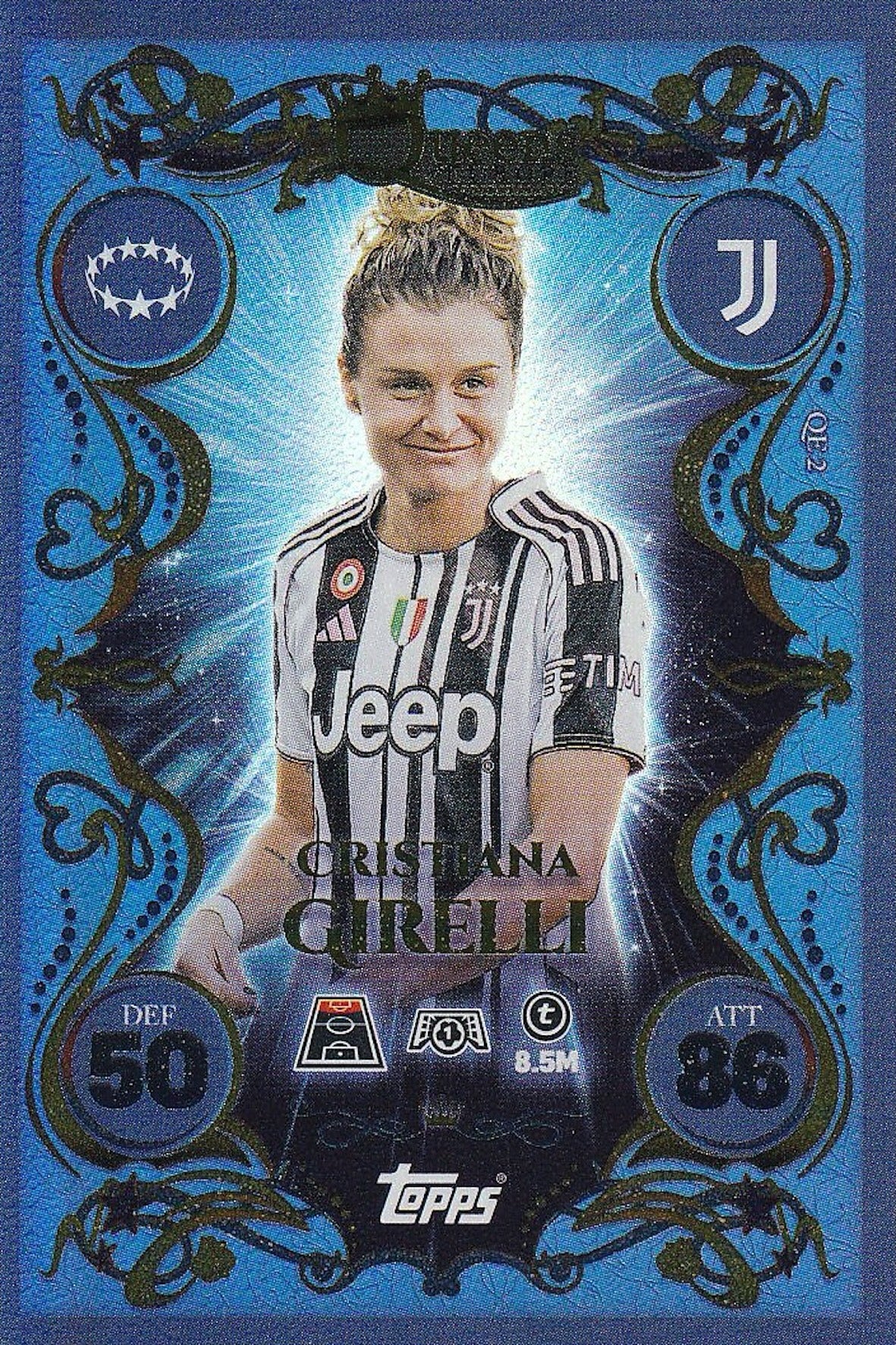 Cristiana Girelli Queens of Europe Card #QE2 - Topps Match Attax 25/26 (2025/2026) Juventus