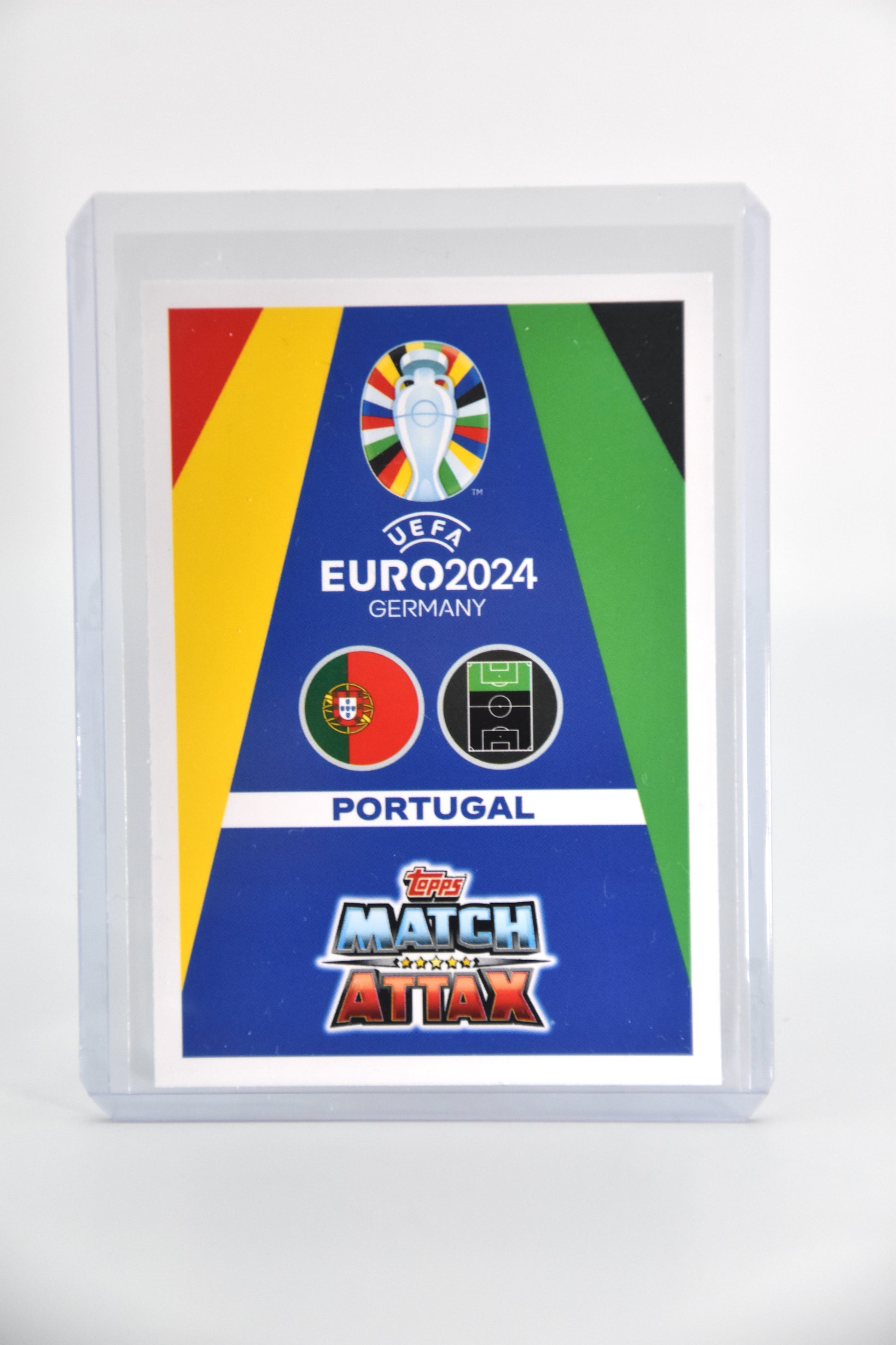 Cristiano Ronaldo Captain Trading Card - Topps Match Attax EURO 2024 POR 17 (Portugal) back