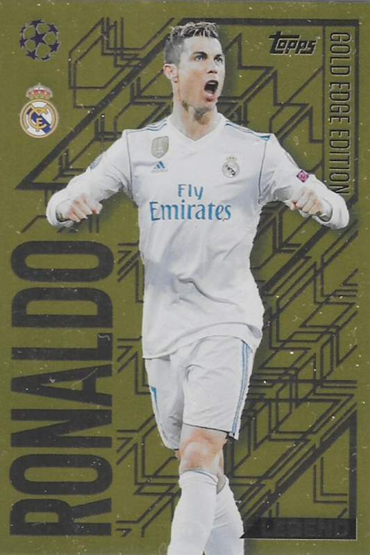 Cristiano Ronaldo Gold Edge Edition Card GE 7 - Topps Match Attax 2024/2025 