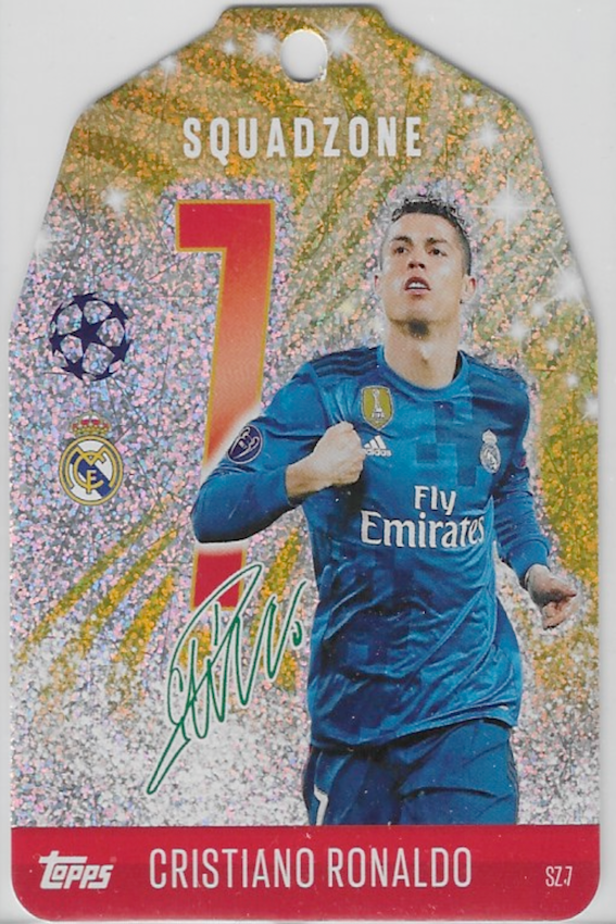 Cristiano Ronaldo SZ 7 Festive Edition Squadzone Card - Topps